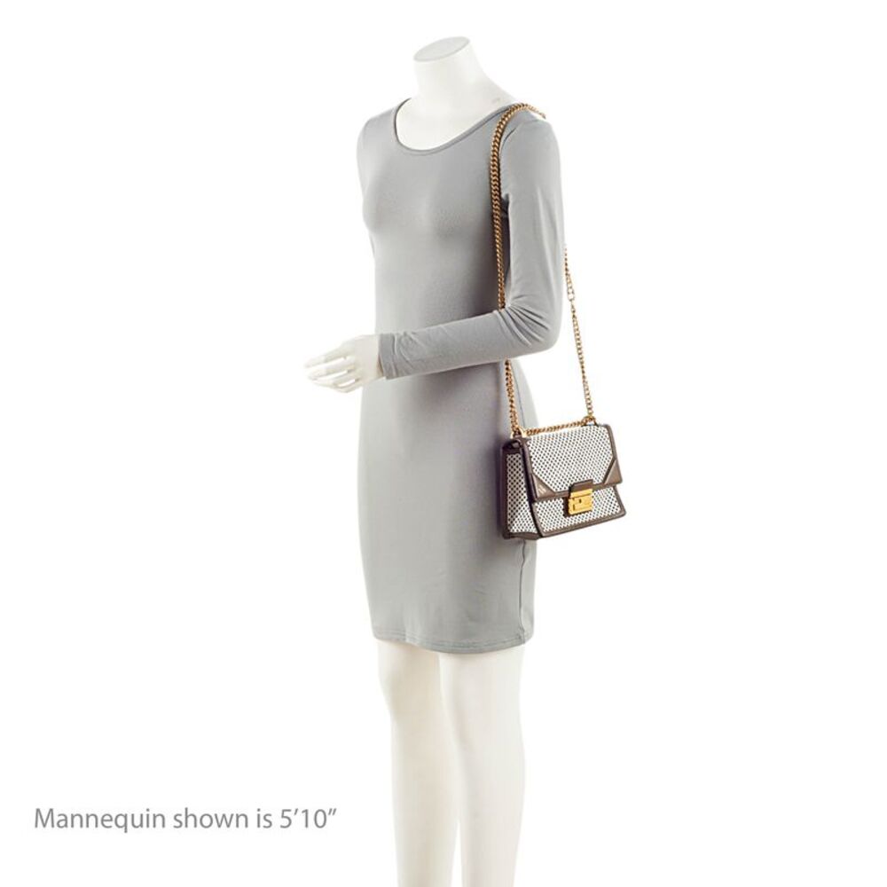 Fendi Perforated Leather Kan U Small Shoulder Bag - Picture 5 of 14